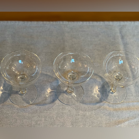 French coupe wine glasses (s/3) - Picture 4 of 4